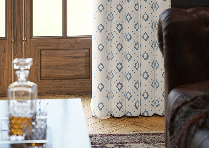 Huaraz Velvet, Cool Blue - Made to Measure Curtains - Image 5